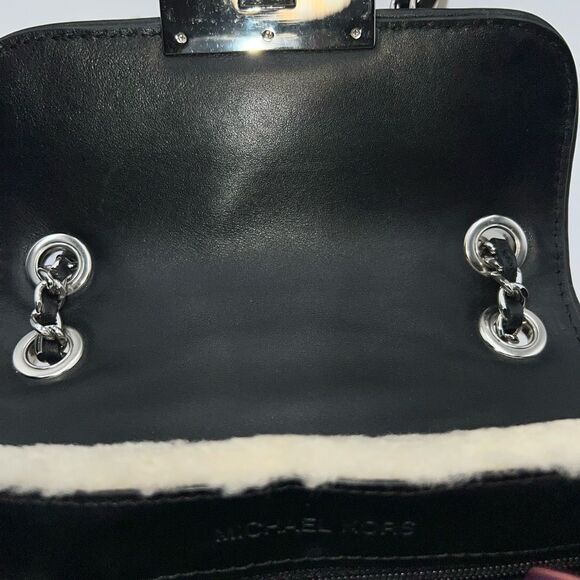 Michael Kors Sloan Shearling Small Chain Shoulder Bag - Picture 8 of 13